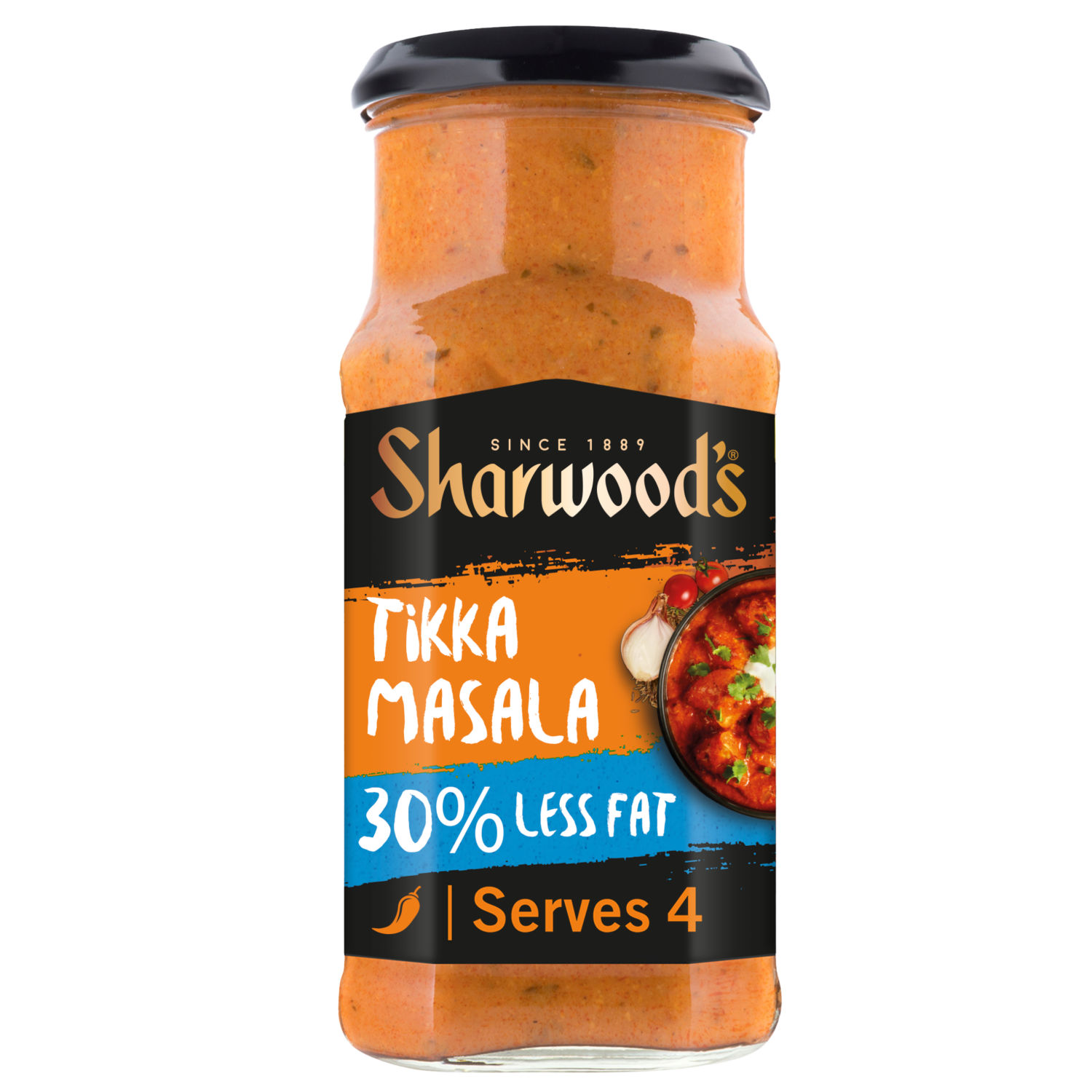Sharwood's Reduced Fat Tikka Masala Curry Cooking Sauce 420g