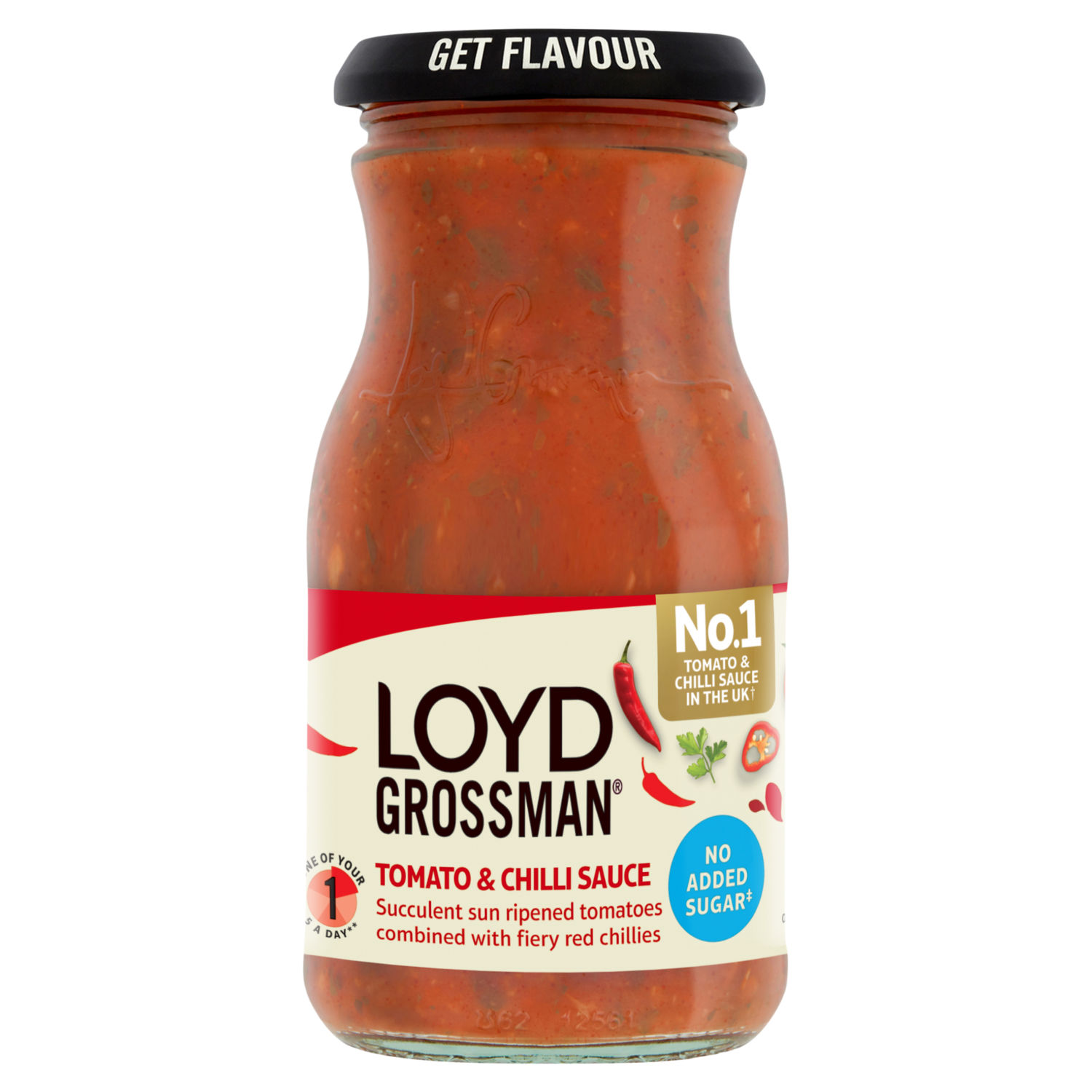 Loyd Grossman No Added Sugar Tomato & Chilli Pasta Sauce 350g