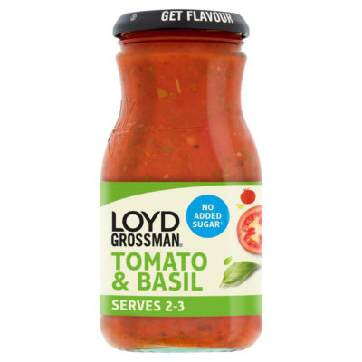 Loyd Grossman No Added Sugar Tomato & Basil Sauce 350G