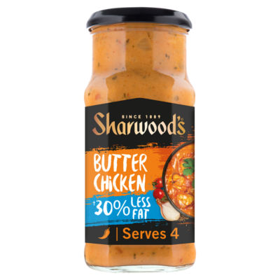 Sharwoods Sharwood's Butter Chicken 30% Less Fat Indian Curry Sauce 420g