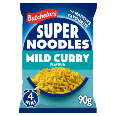 Bachelors Super Noodles Curry Flavour Noodle Block 90G