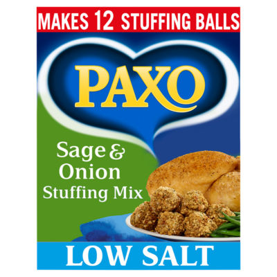 Paxo Sage & Onion Low Salt Stuffing Mix 170G