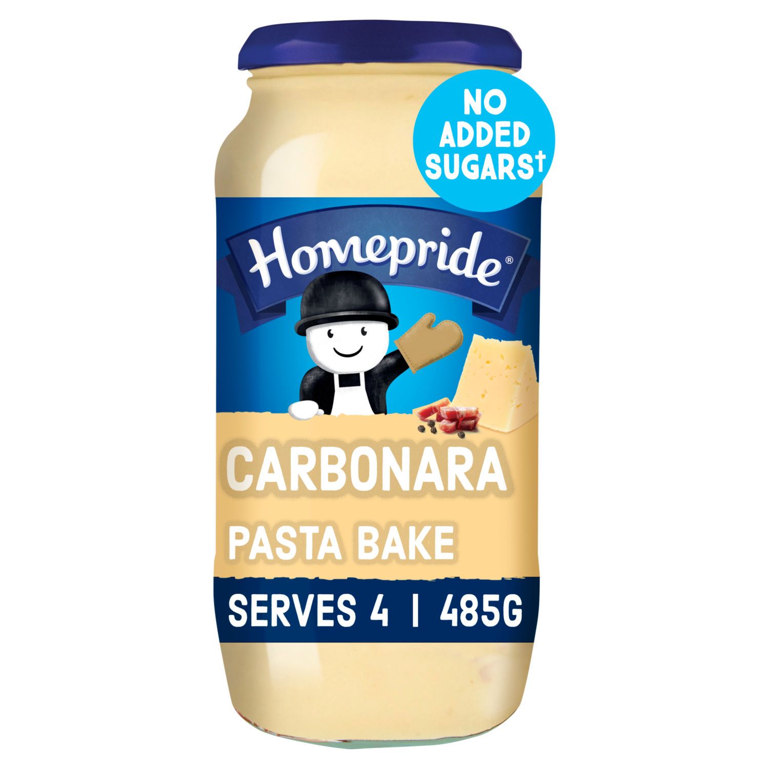 Homepride No Added Sugar Carbonara Pasta Bake Sauce 485g