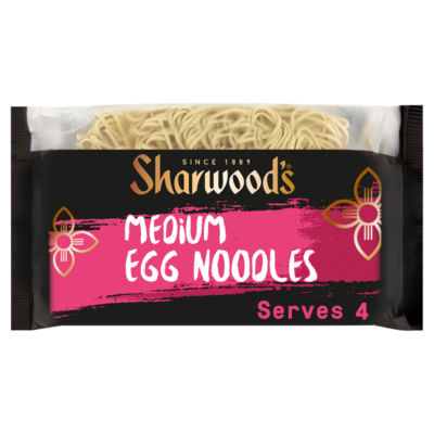 Sharwood's East Asian Medium Egg Noodles For Stir Fry 226G
