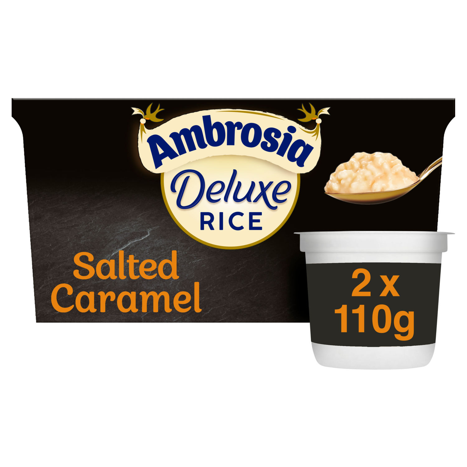 Ambrosia Deluxe Salted Caramel Rice Pudding Pots 2 x 110g