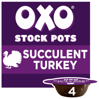 OXO Stock Pots Succulent Turkey with Bay & Parsley 4 x 20g (80g)