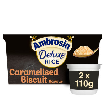 Ambrosia Caramelised Biscuit Flavour Deluxe Rice 2 x 110 g (220g)