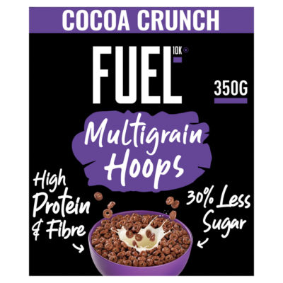 FUEL MULTIGRAIN HOOPS CHOCOLATE CRUNCH 350g
