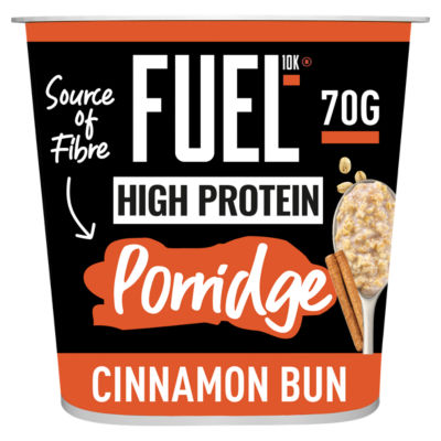 Fuel10K High Protein Cinnamon Bun Porridge Oat Cereal Pot 70g