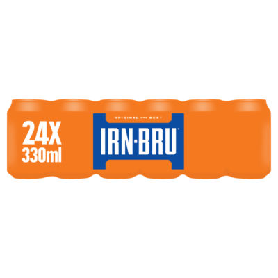 Irn-Bru Irn-Bru Regular Soft Drink Can Multipack 24X330ml