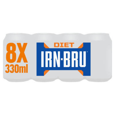 IRN-BRU DIET IRN-BRU Soft Drink Can Multipack 8x330ml