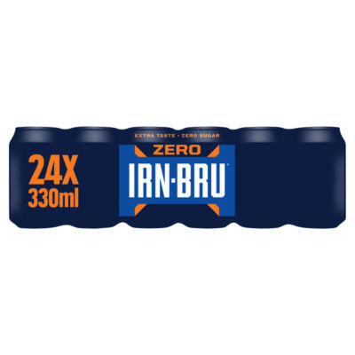 Irn-Bru Zero Sugar Soft Drink Can Multipack 24X330ml