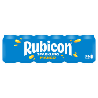 Rubicon Sparkling Mango Soft Drink Can Multipack 24X330ml