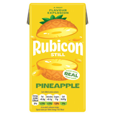 Rubicon Still Pineapple Juice Drink 288Ml