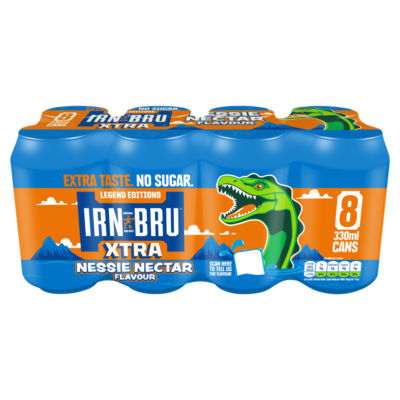 Irn-Bru Xtra Nessie Nectar Flavour 8 x 330ml