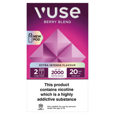 Vuse Extra Intense Flavour Pods- Berry Blend 20mg