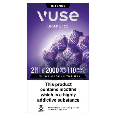 Vuse Extra Intense Flavour Pods- Grape Ice 10mg