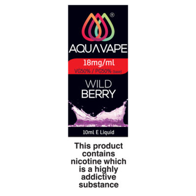Aqua Vape Wild Berry Liquid 18mg/ml