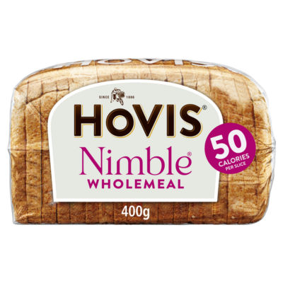 Hovis Nimble Wholemeal Sliced Loaf 400g