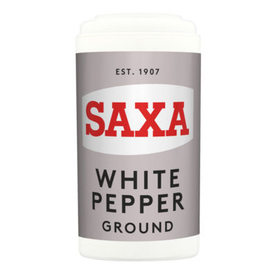 Saxa Ground White Pepper 25G