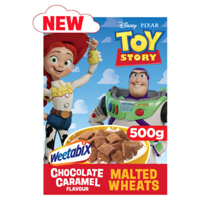 ASDA Disney Pixar Toy Story Chocolate Caramel Flavour Malted Wheats 500g