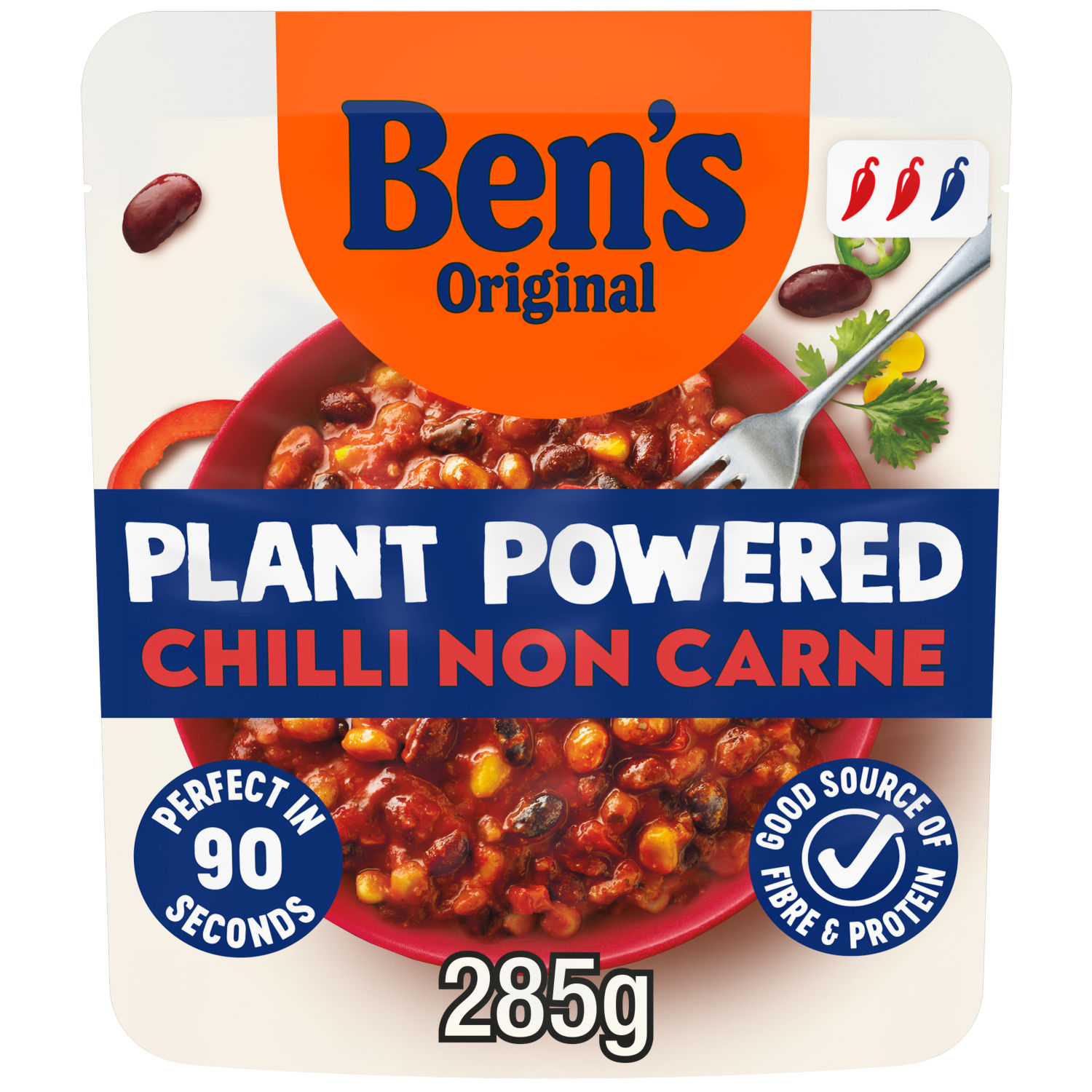 Ben's Original Plant Powered Bean Chilli Non Carne Ready Meal 285g