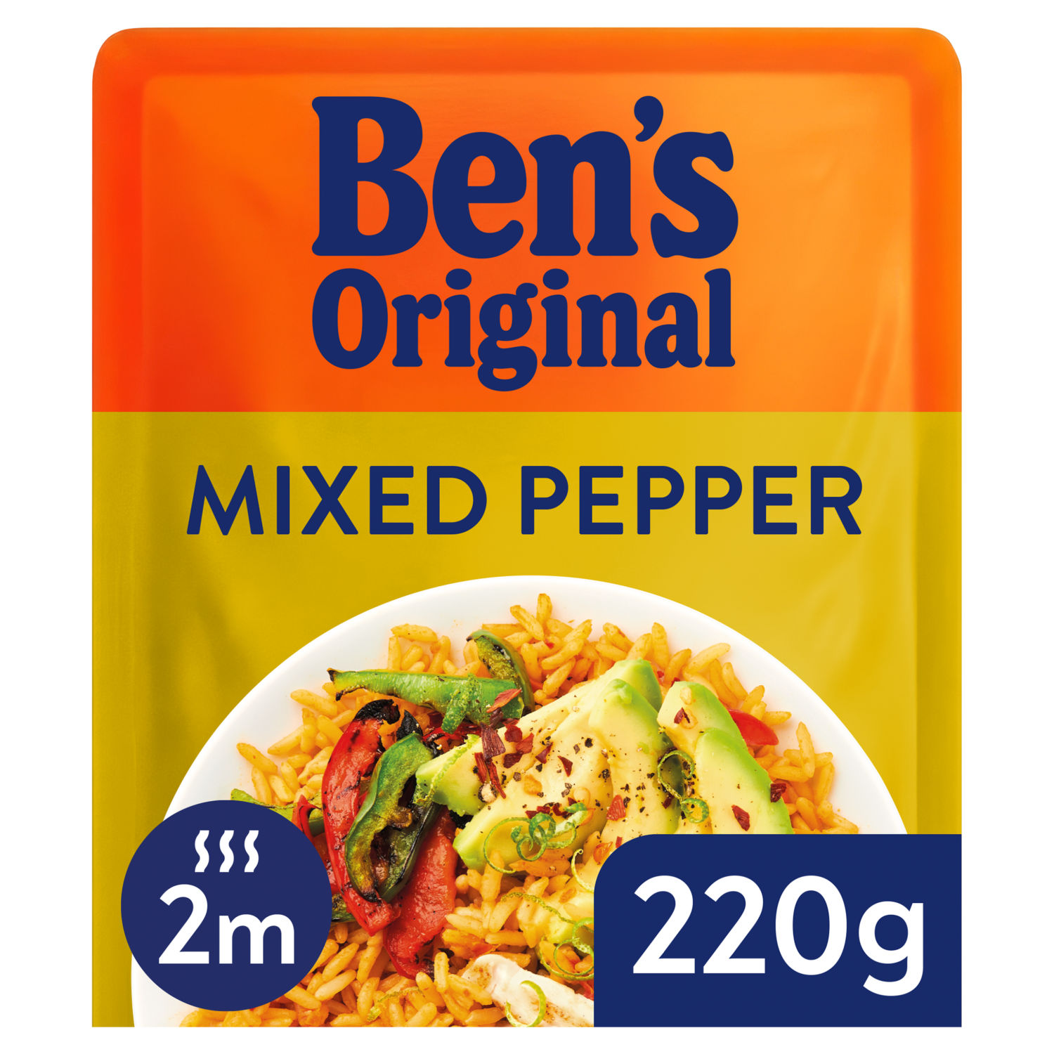Ben's Original Mixed Pepper Long Grain Microwave Rice 220g