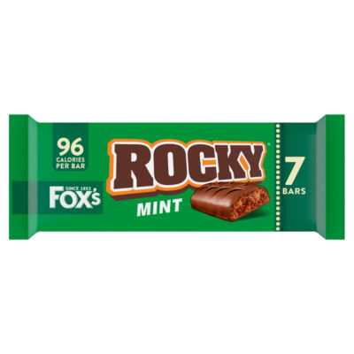 Foxs Rocky Mint Milk Chocolate Biscuit Bars 7 x 19.75g