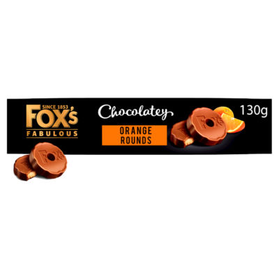 Foxs Limited Edition Fabulous Chocolatey Orange Rounds 130g