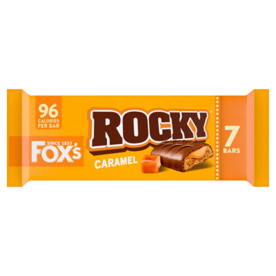 Foxs Rocky Caramel Bars 7 x 19.5g (136.5g)