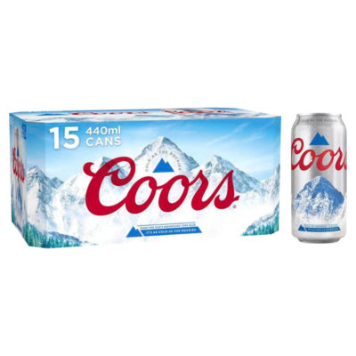Coors Lager Beer Can 15 x 440ml