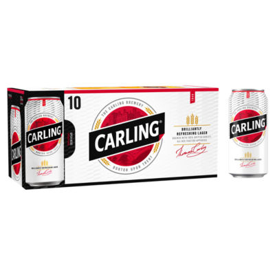 Carling Original Lager Beer Can 10 x 440ml