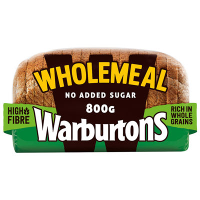 Warburtons The True Taste Of Wholemeal 800G