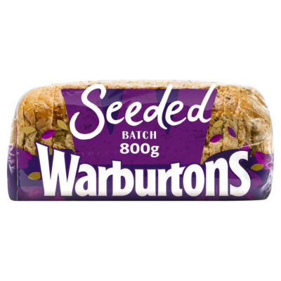 Warburtons Thick Sliced Seeded Batch Bread 800g