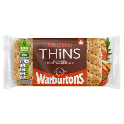 Warburtons 6 Brown Thins