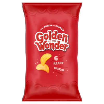 Golden Wonder Ready Salted Crisps6x25g
