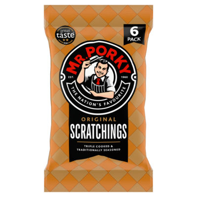 Mr Porky Original Scratchings 6 x 16.5g (99g)