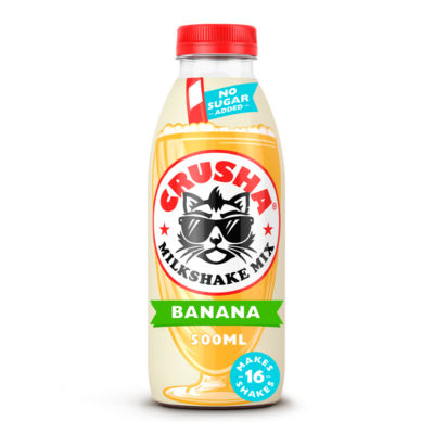 Crusha Banana Flavour Milkshake Mix 500ml