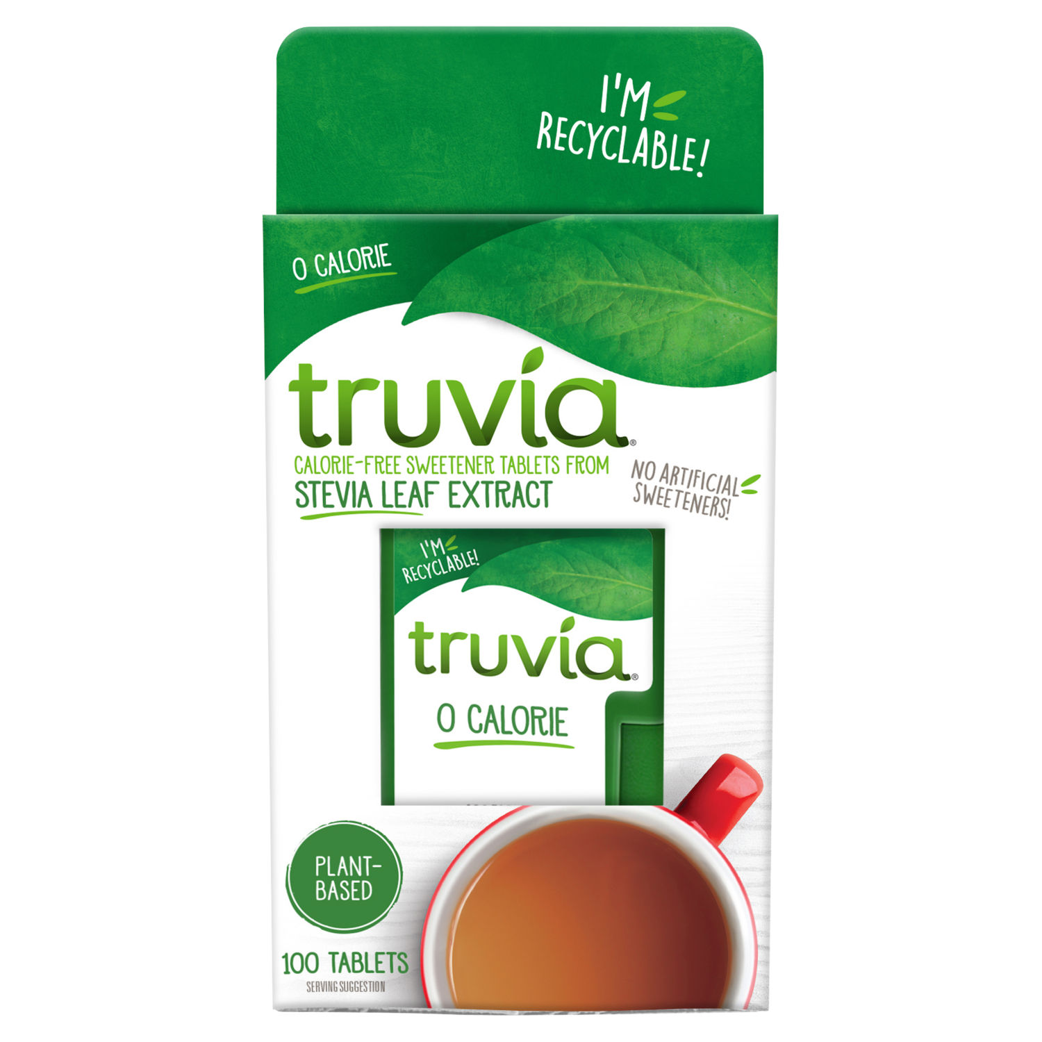 Truvia Calorie-Free Stevia Sweetener Tablets 100 Tablets 5g British Product