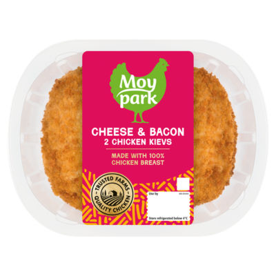 Moy Park 2 Cheese & Bacon Chicken Kievs 260g