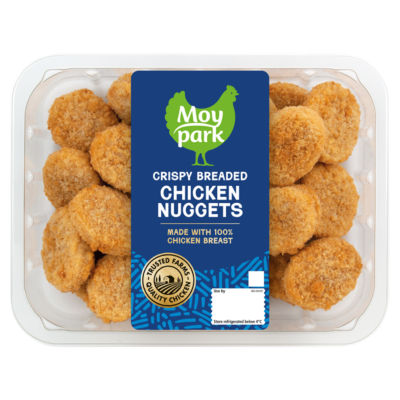 Moy Park Crispy Breaded Chicken Nuggets 425g