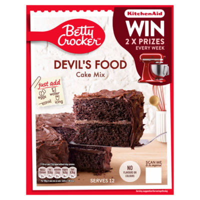 Betty Crocker Devil&rsquo;s Food Cake Mix 425g