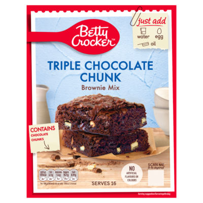 Betty Crocker Triple Chocolate Chunk Brownie Mix 415G