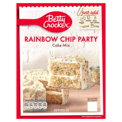 Betty Crocker Rainbow Chip Party Cake Mix 425G