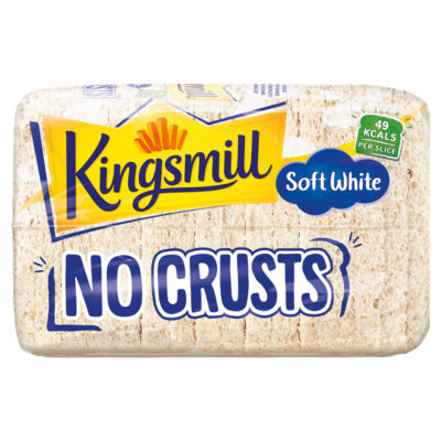 Kingsmill No Crusts Soft White Crustless Bread 400g