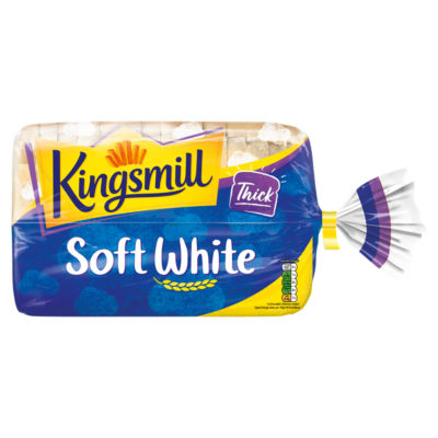 Kingsmill Soft White Bread Thick Sliced Loaf 800G