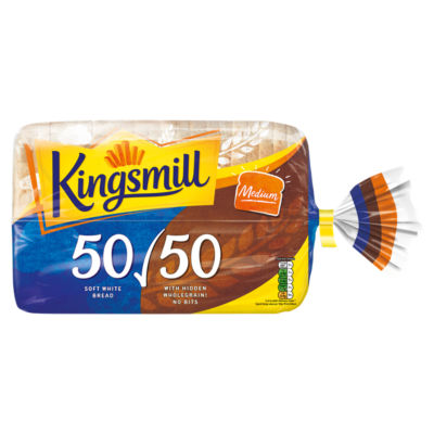 Kingsmill 50/50 Bread Medium Sliced Loaf 800G