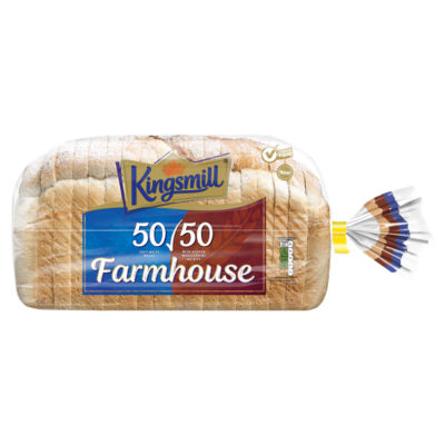 Kingsmill 50/50 Farmhouse Bread Sliced Loaf 800g