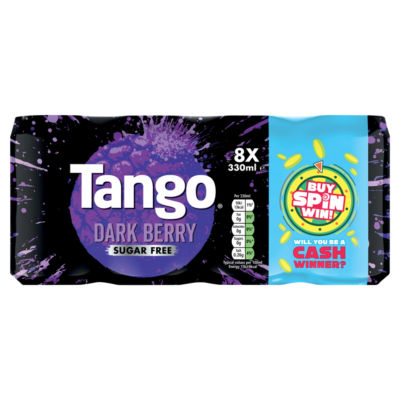 Tango Dark Berry Sugar Free Cans 8 x 330ml