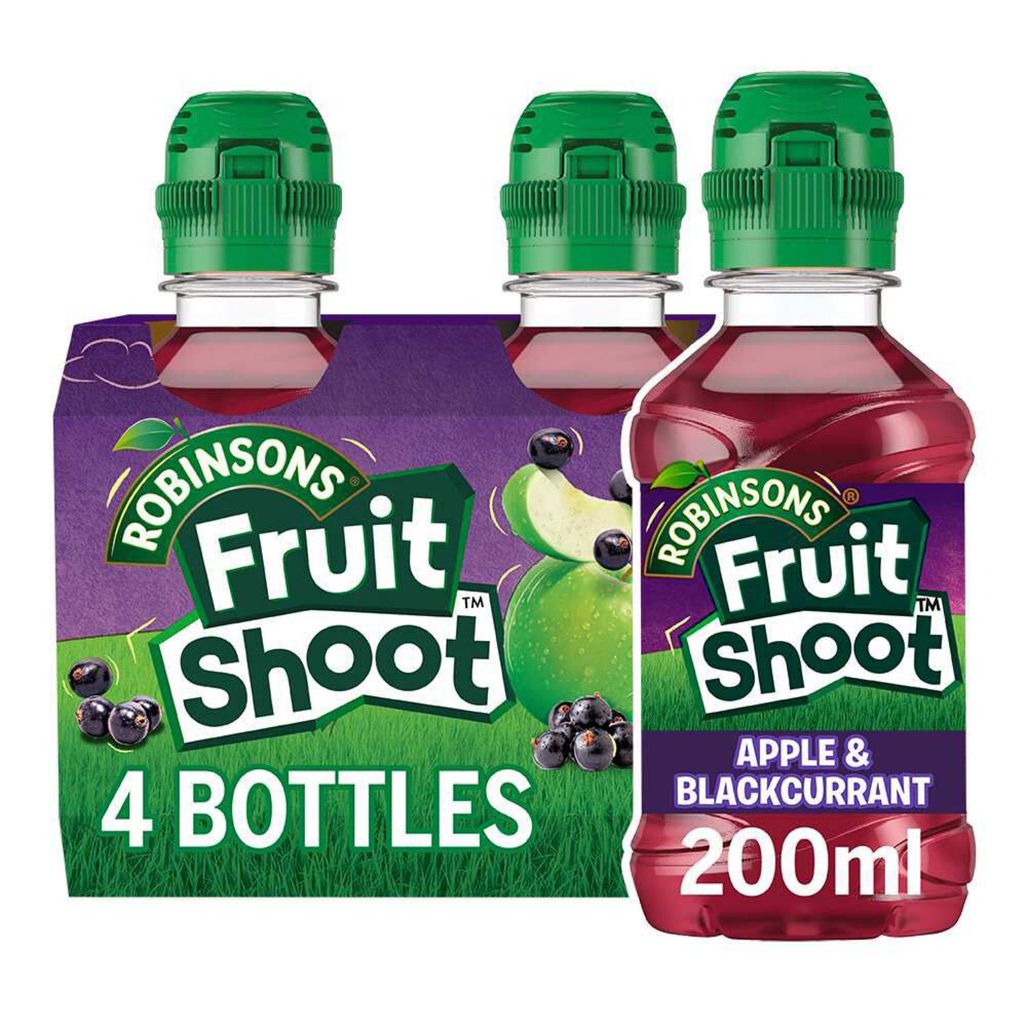 Robinsons Fruit Shoot Apple & Blackcurrant Kids Juice Drink 4 x 200ml